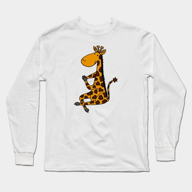 yoga funny giraff mask design,mask maker gifts,mask maker quarantine 2020, quarantine Long Sleeve T-Shirt by Leohat89-01